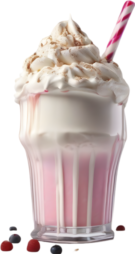 AI generated Milkshakes, Close-up of delicious-looking Milkshakes. png
