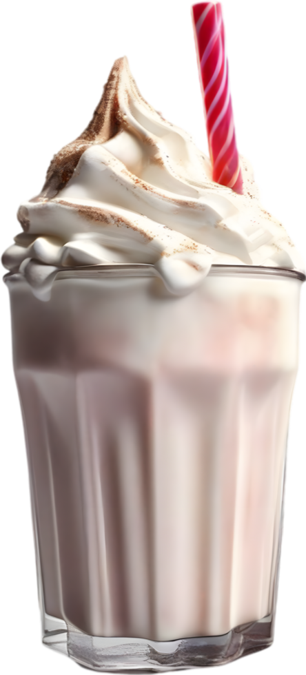 AI generated Milkshakes, Close-up of delicious-looking Milkshakes. png