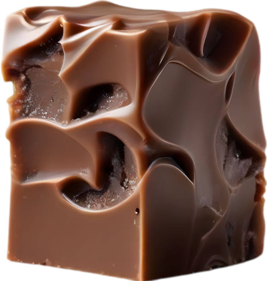 AI generated Fudge, Close-up of delicious-looking Fudge. png