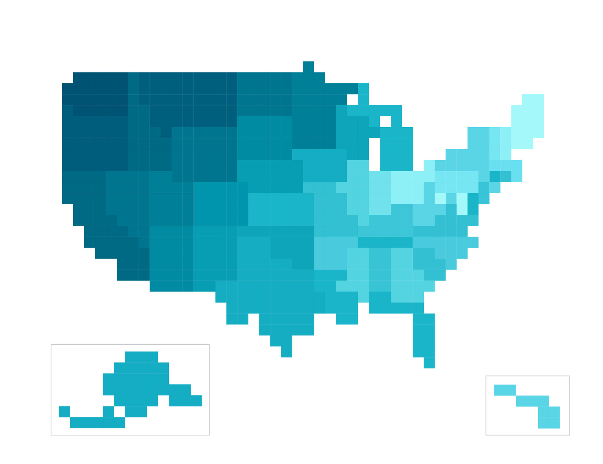 Vector isolated concept of simplified administrative map of USA, United ...