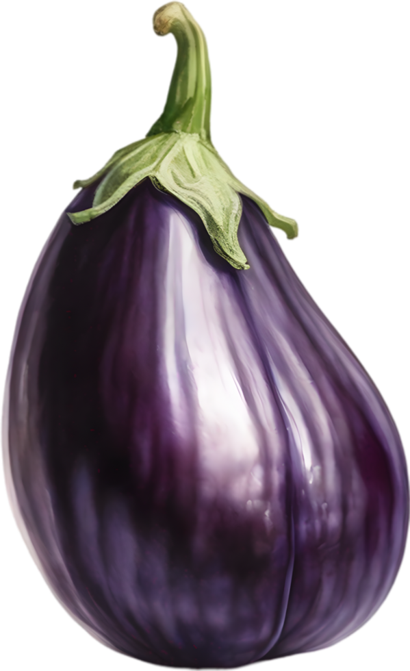 AI generated Watercolor painting of Eggplant. png