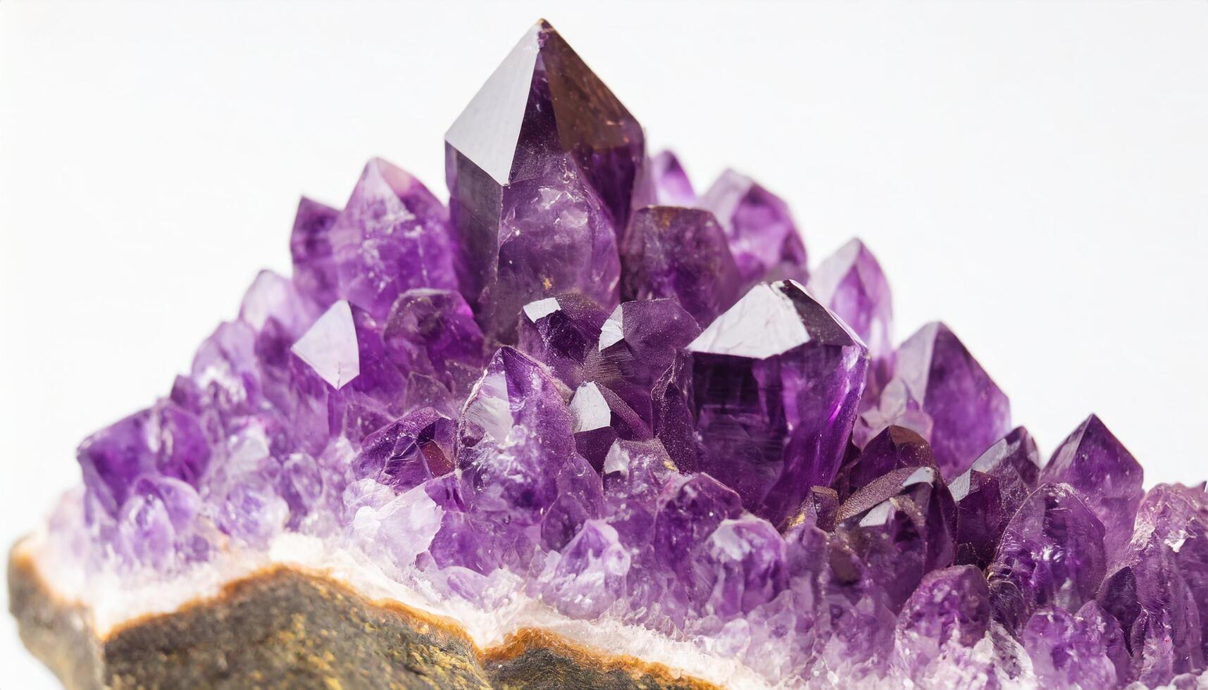AI generated deep purple amethyst specimen photo