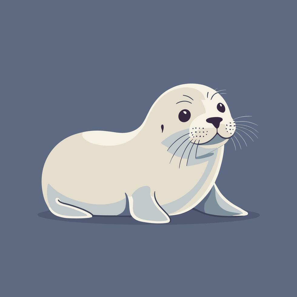 Cartoon seal cute vector illustration