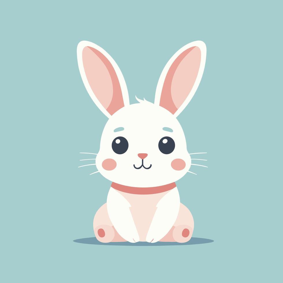 Rabbit cartoon illustration clip art vector design