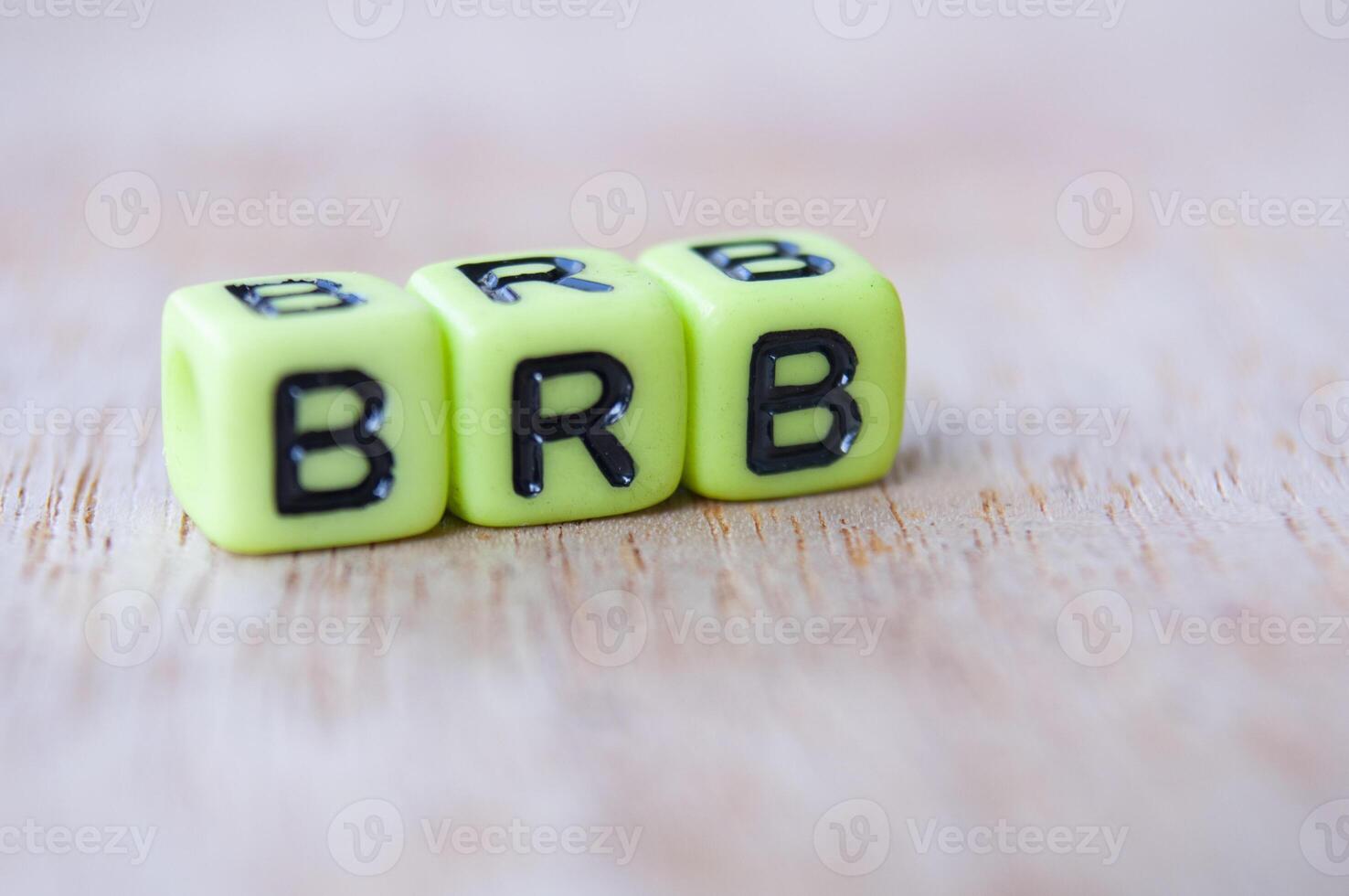 BRB represent be right back. Taking a breather concept photo