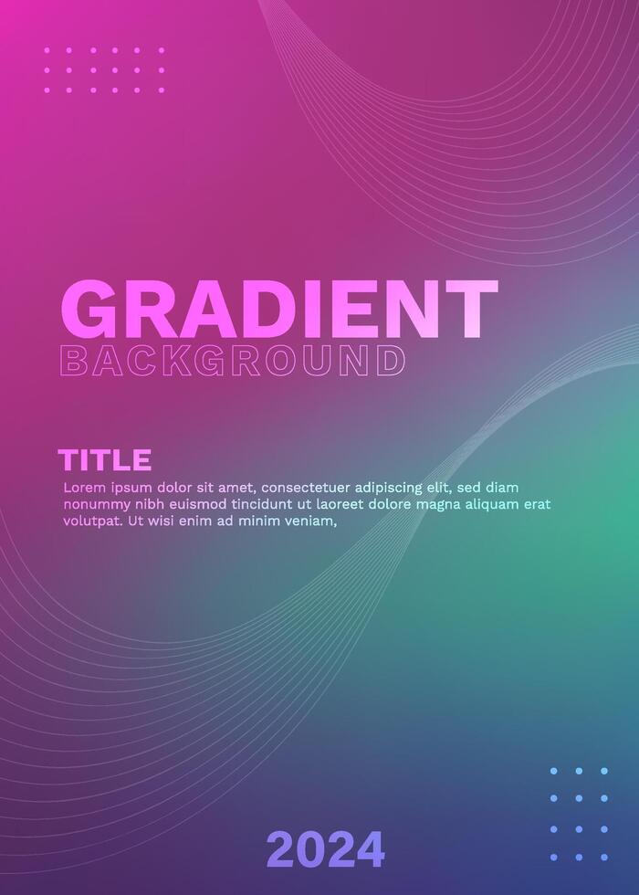 Template Vector Gradient Text
