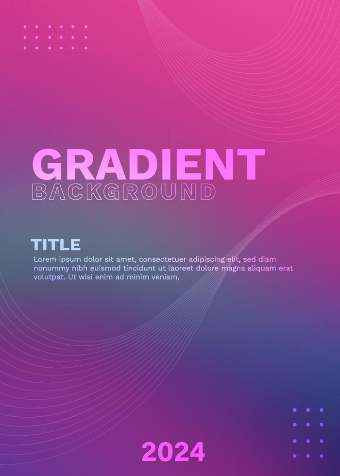 Template Vector Gradient Text