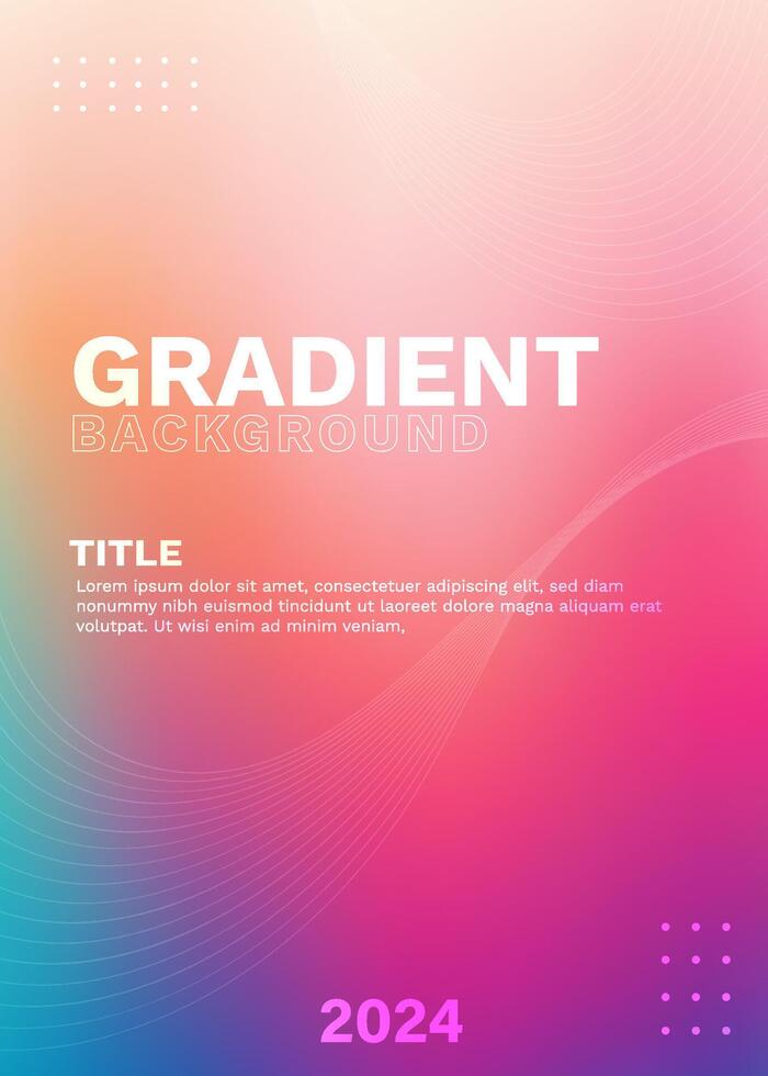 Template Vector Gradient Text