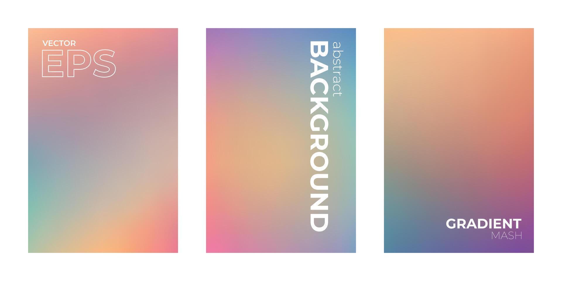 Abstract Colorful Gradient Background Vector Illustration