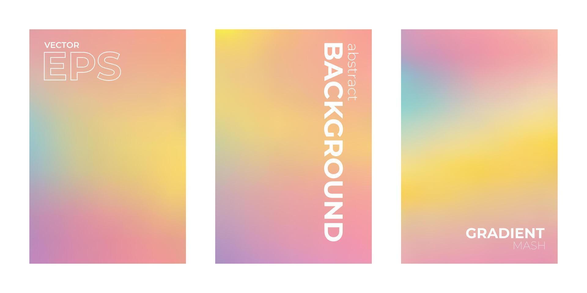 Lively Vibrant Yellow Pastel Colors Gradient Background Concept vector