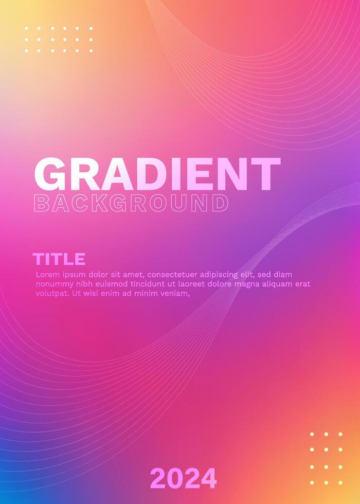 Template Vector Gradient Text