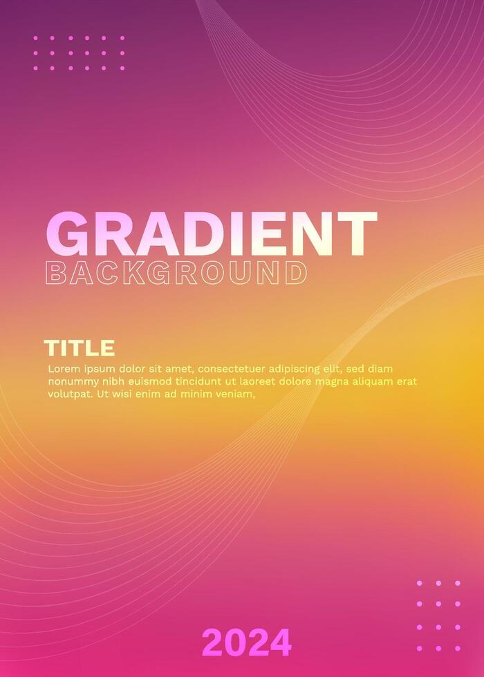 Template Vector Gradient Text