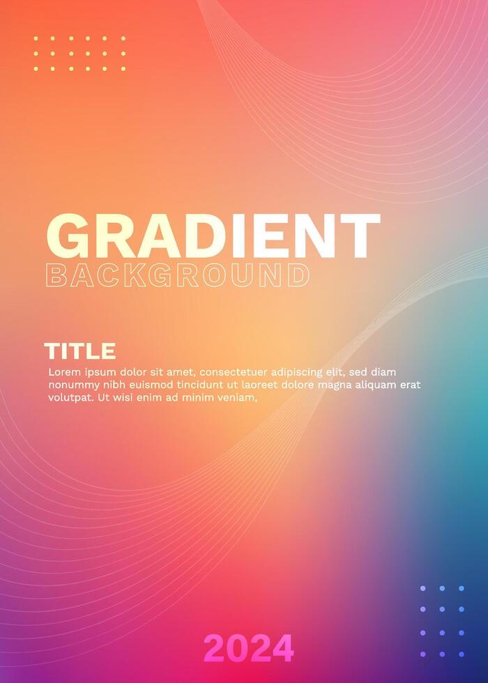 Template Vector Gradient Text