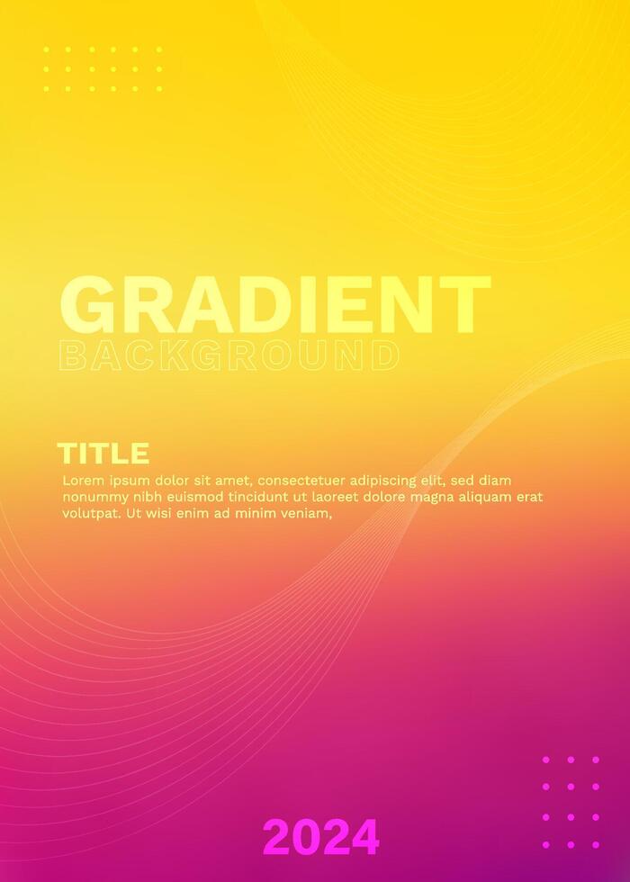 Template Vector Gradient Text
