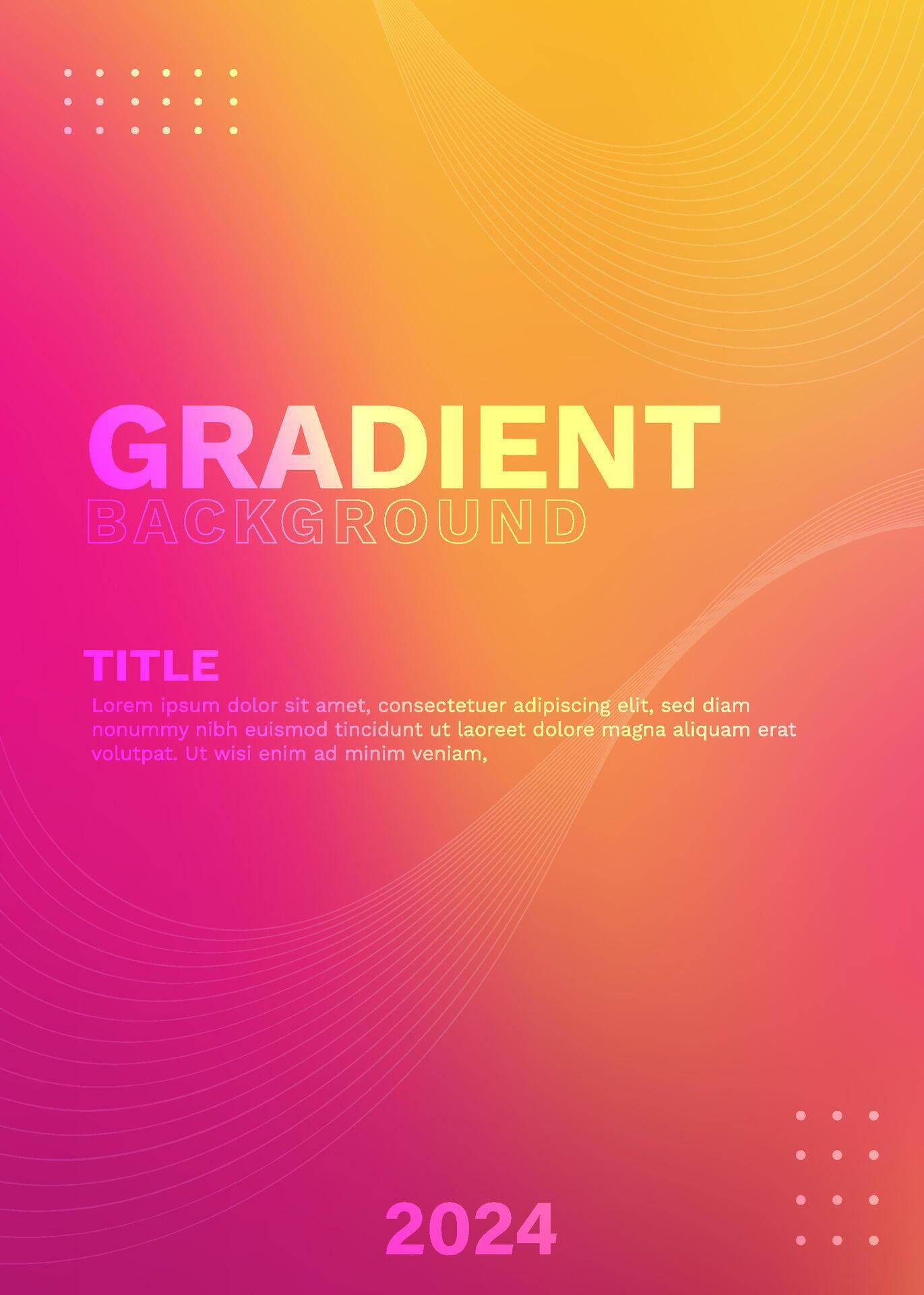 Template Vector Gradient Text 42370463 Vector Art at Vecteezy