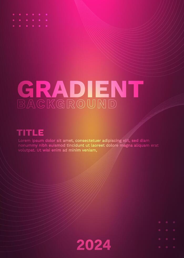 Template Vector Gradient Text