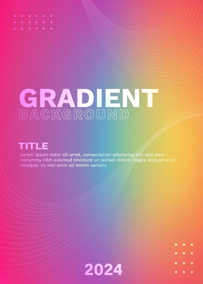 Template Vector Gradient Text