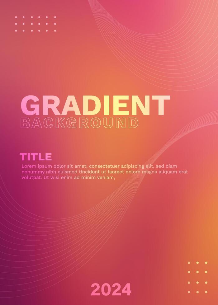 Template Vector Gradient Text