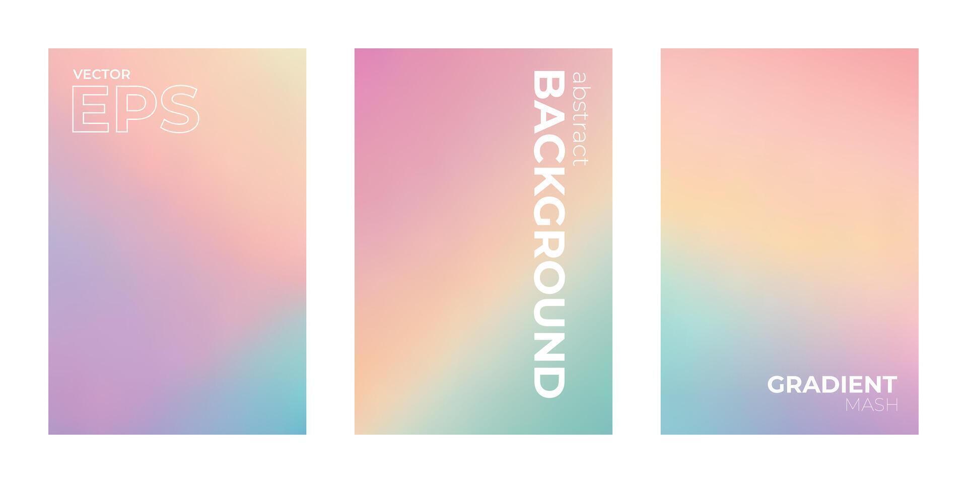 Pastel Colors Gradient Background for Design Projects vector