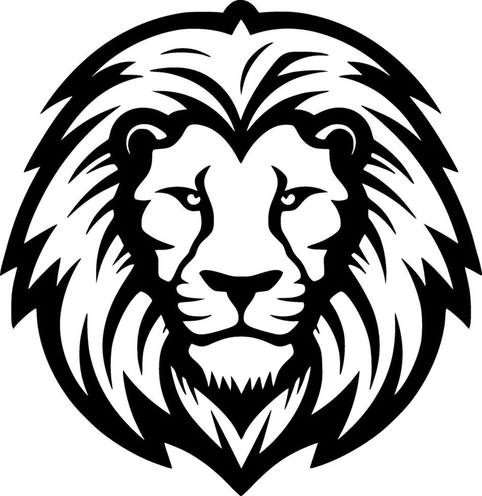 Lion - Minimalist and Flat Logo - Vector illustration