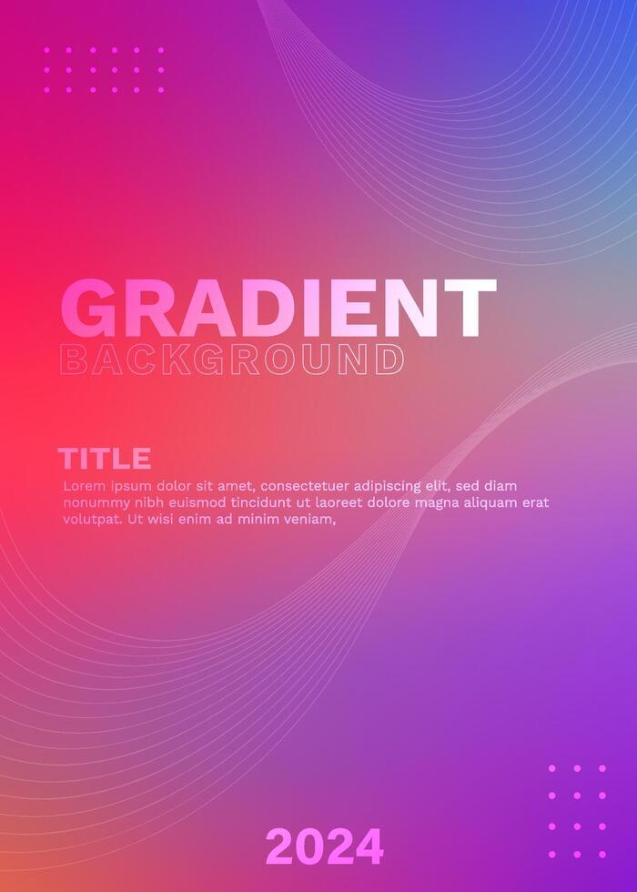 Template Vector Gradient Text