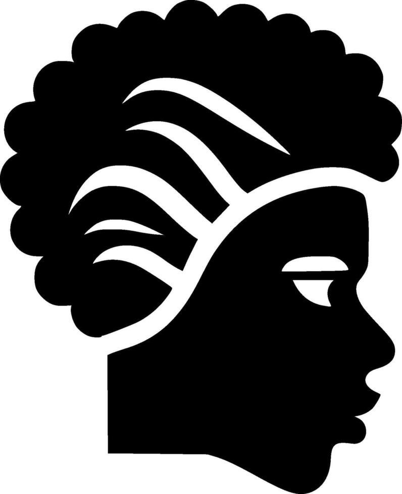 African - Minimalist and Flat Logo - Vector illustration