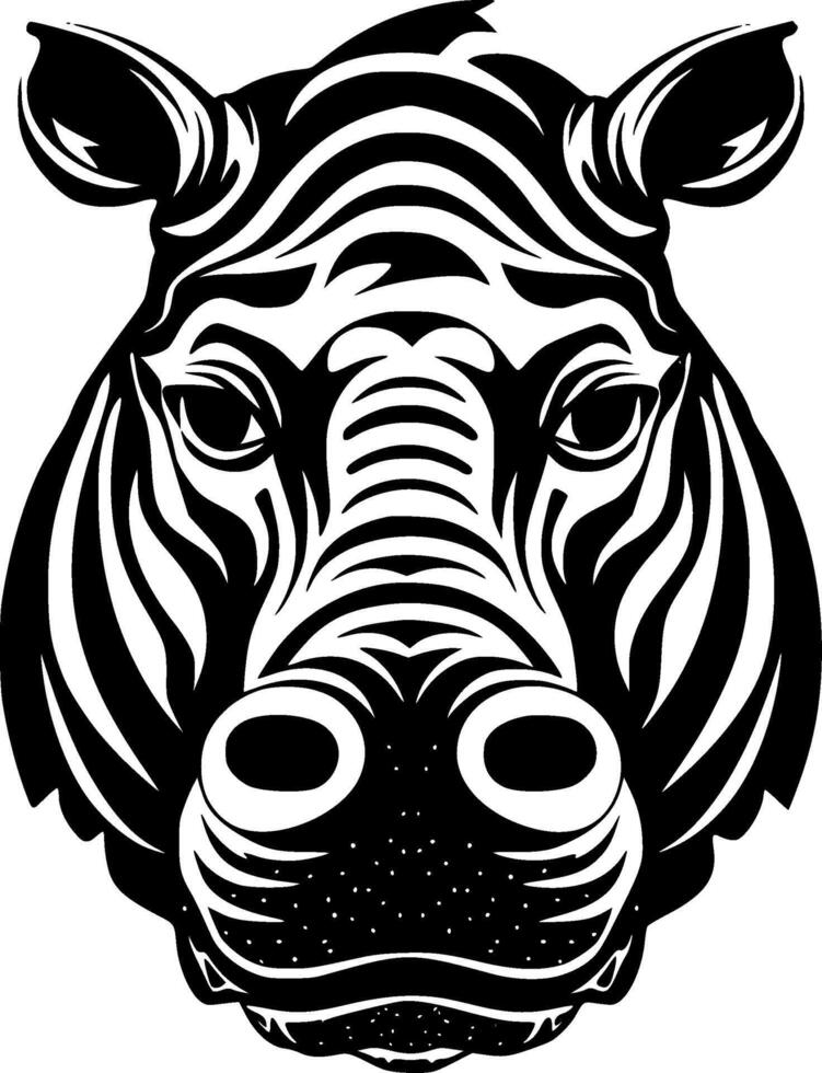 Hippopotamus - High Quality Vector Logo - Vector illustration ideal for T-shirt graphic