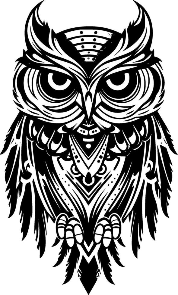 Owl - High Quality Vector Logo - Vector illustration ideal for T-shirt graphic