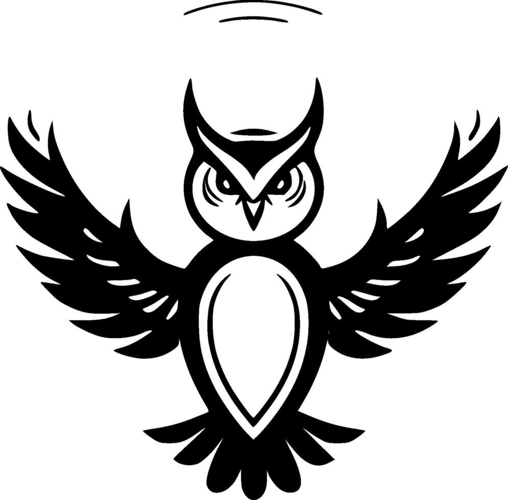 Owl - High Quality Vector Logo - Vector illustration ideal for T-shirt graphic