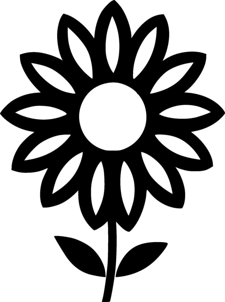 Flower - High Quality Vector Logo - Vector illustration ideal for T-shirt graphic