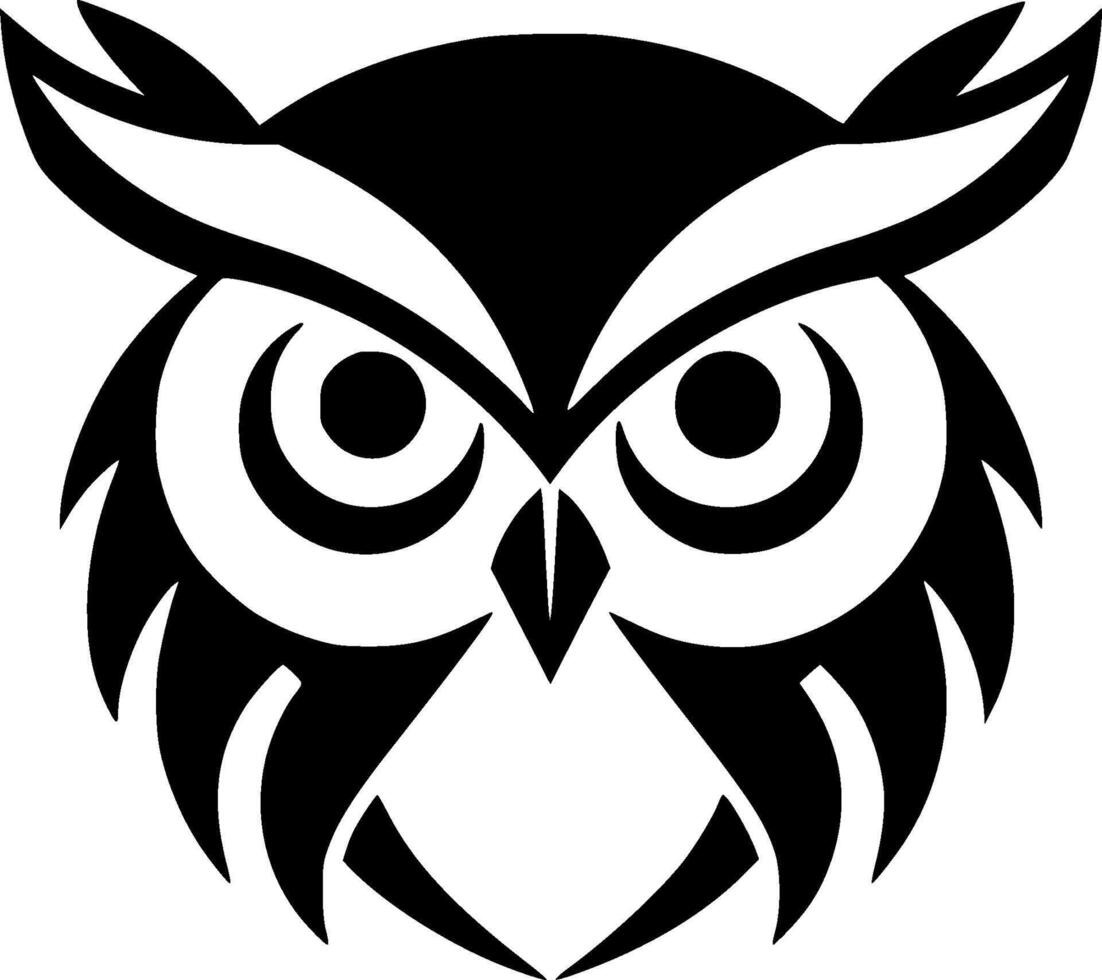 Owl Baby, Minimalist and Simple Silhouette - Vector illustration