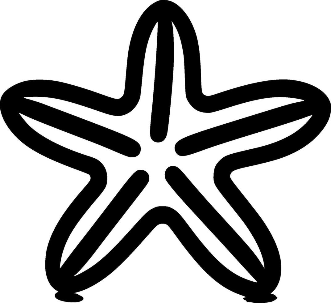 Starfish - High Quality Vector Logo - Vector illustration ideal for T-shirt graphic