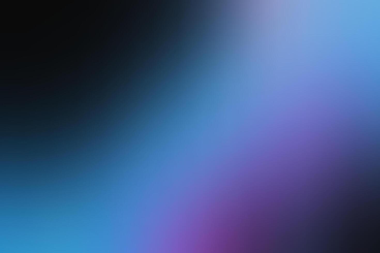 Glowing pink and blue gradient abstract wave on black background with grainy texture ideal for banners vector