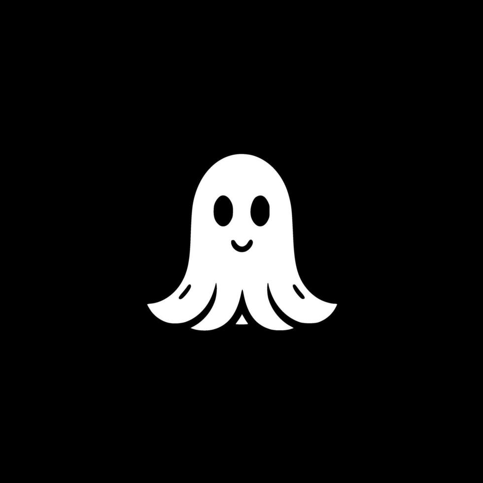 Ghost, Minimalist and Simple Silhouette - Vector illustration