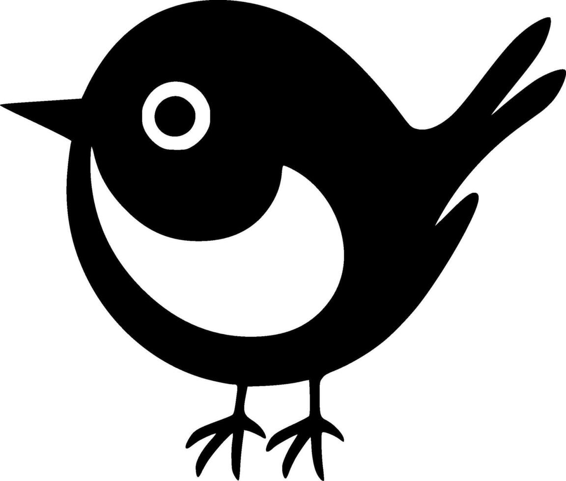 Bird, Minimalist and Simple Silhouette - Vector illustration