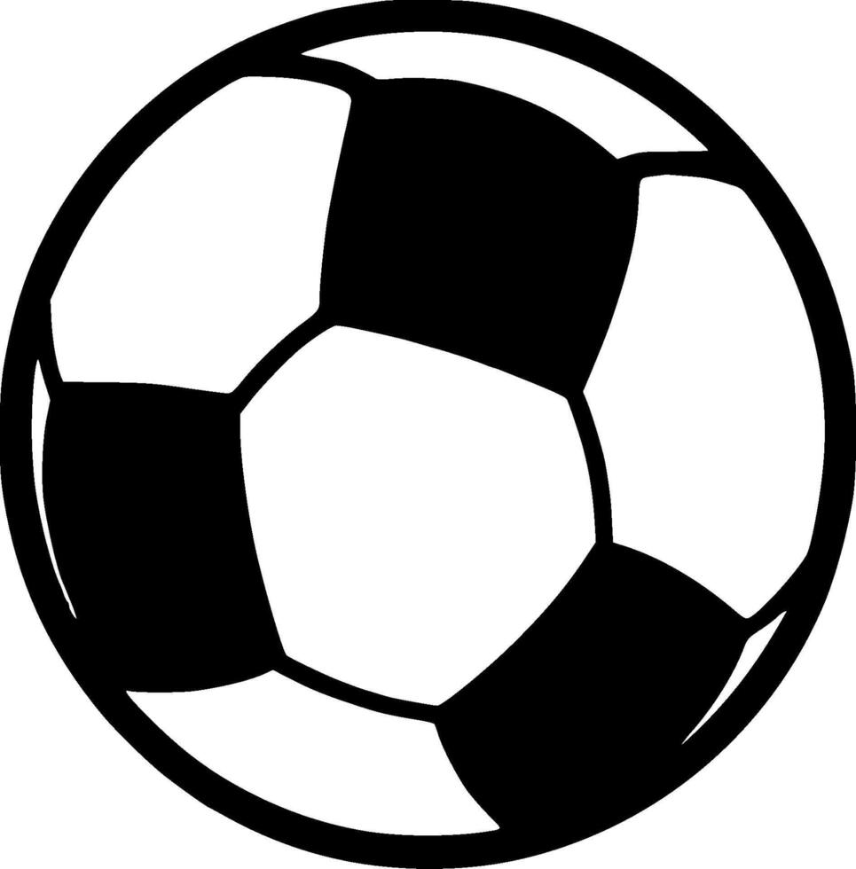 Football - Minimalist and Flat Logo - Vector illustration