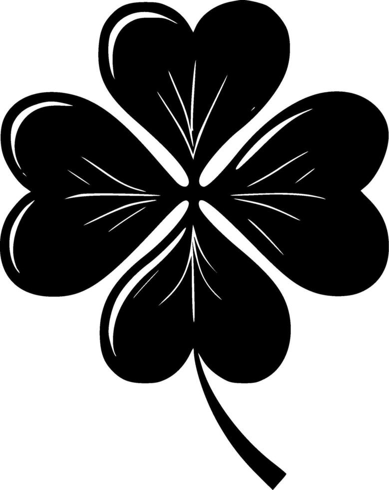 Four Leaf Clover - High Quality Vector Logo - Vector illustration ideal for T-shirt graphic