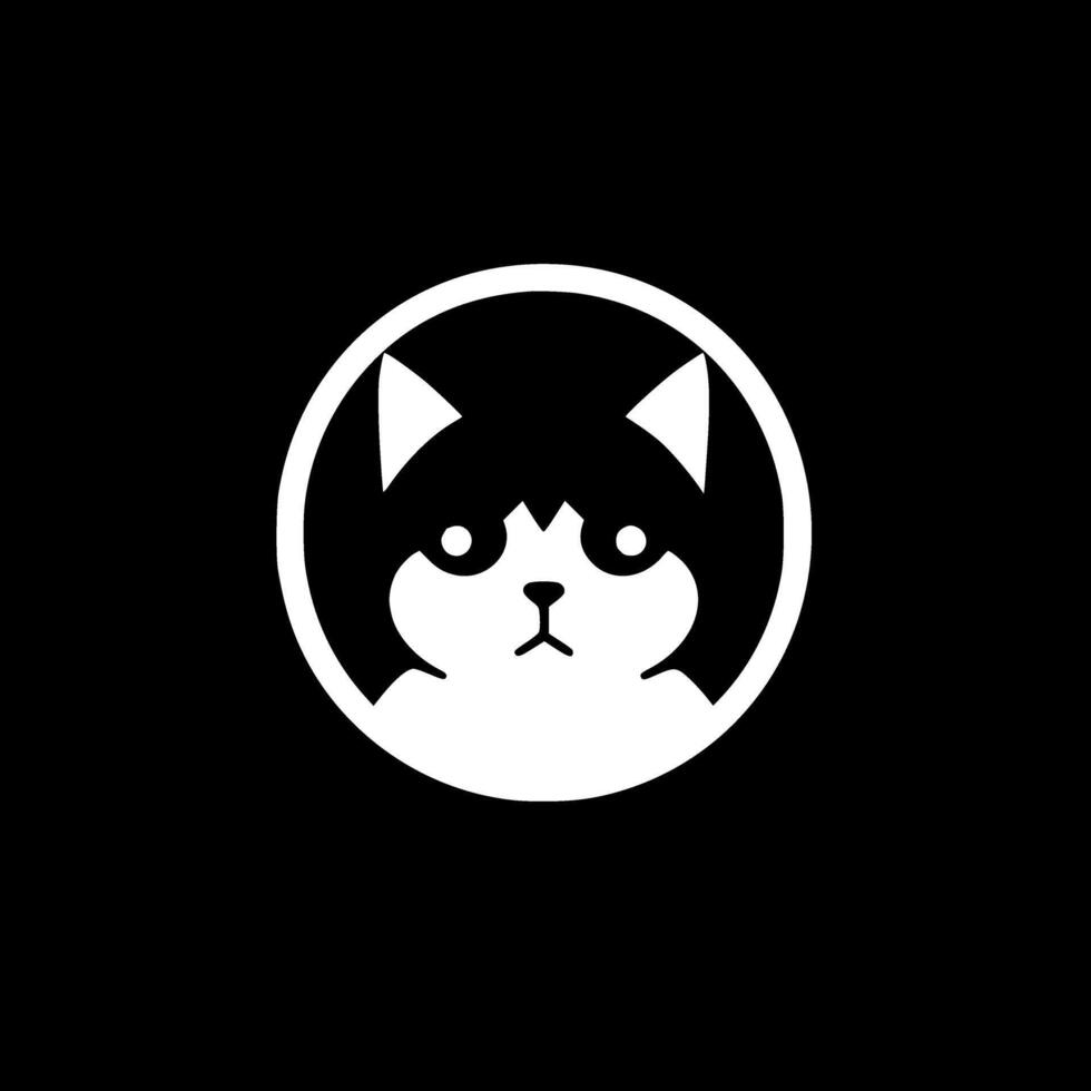 gato, negro y blanco vector ilustración