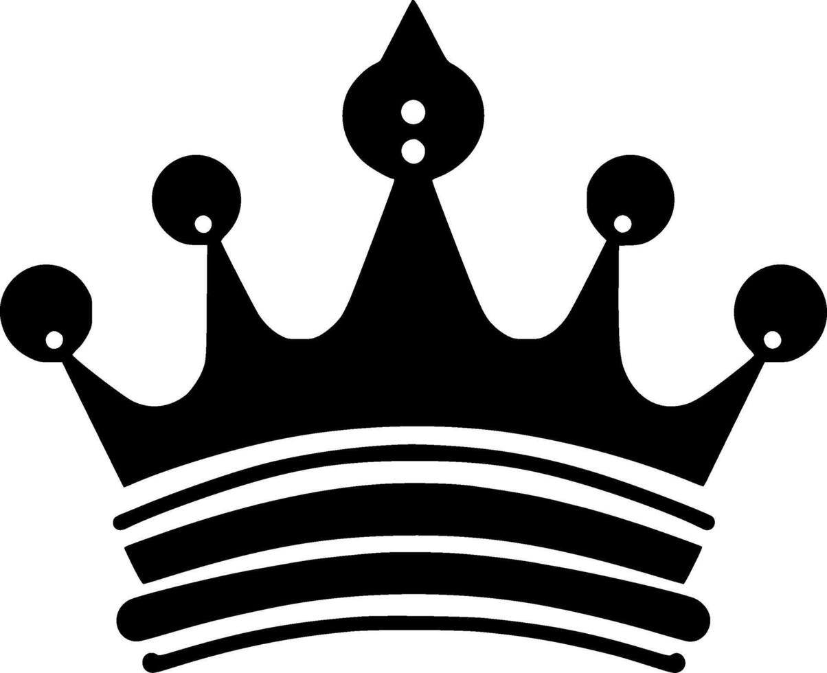 Crown - Minimalist and Flat Logo - Vector illustration
