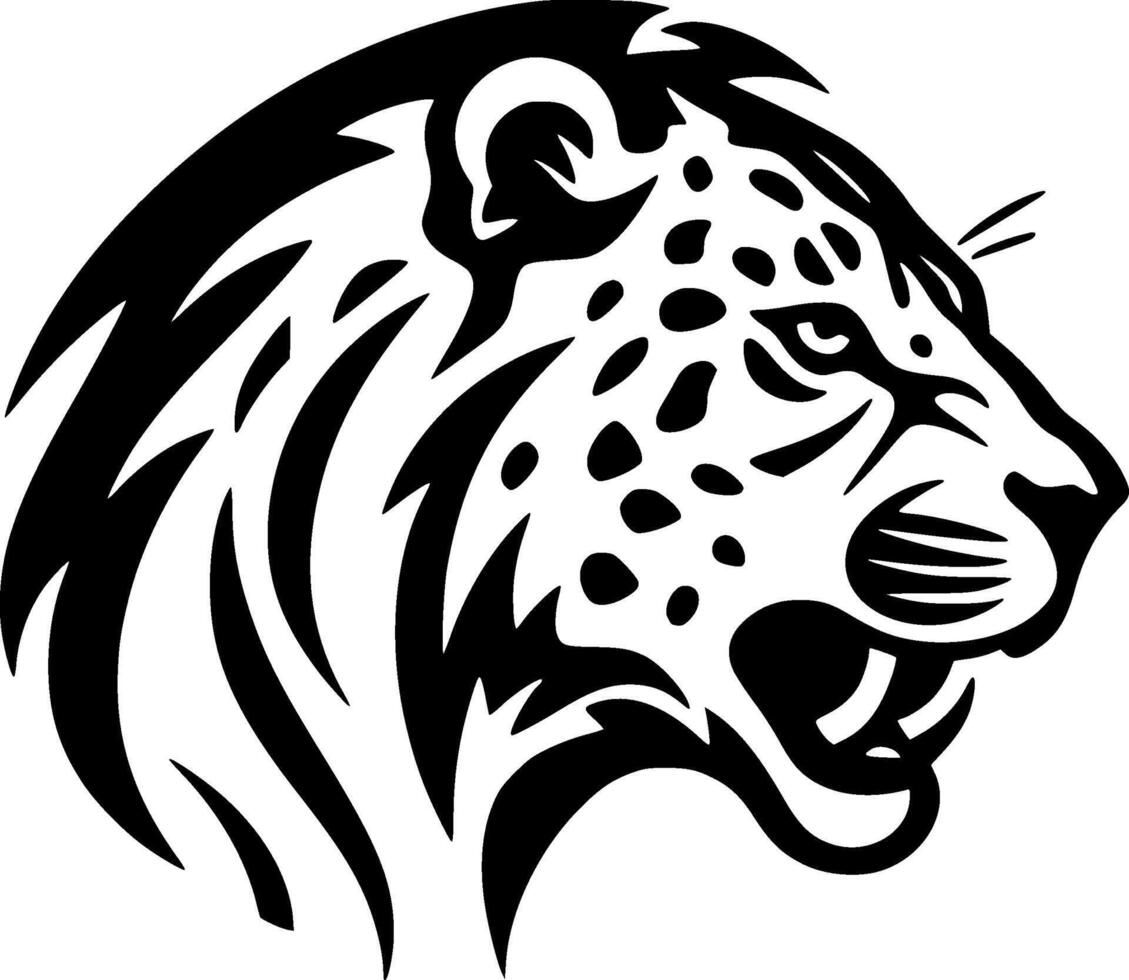 Cheetah, Minimalist and Simple Silhouette - Vector illustration