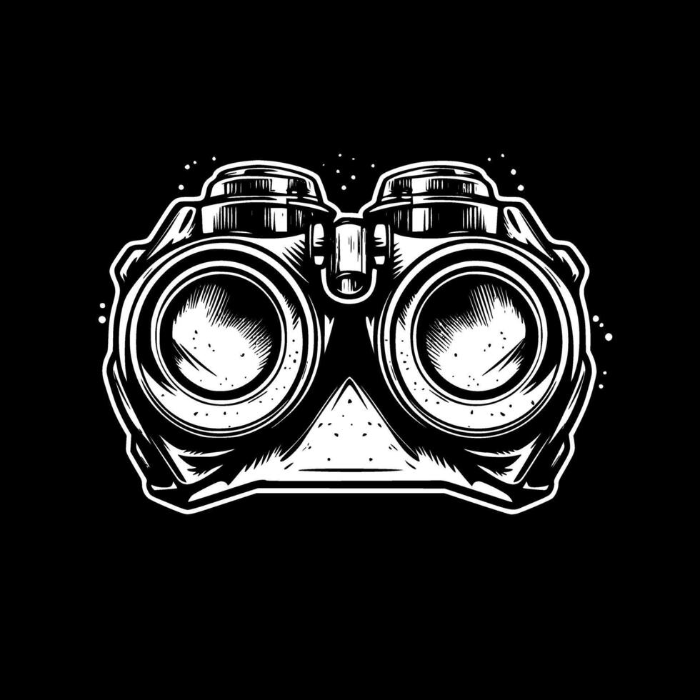 Binoculars - Minimalist and Flat Logo - Vector illustration