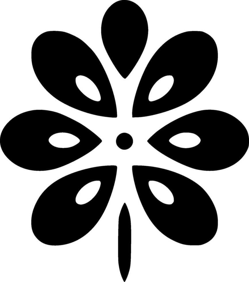 Flower - High Quality Vector Logo - Vector illustration ideal for T-shirt graphic