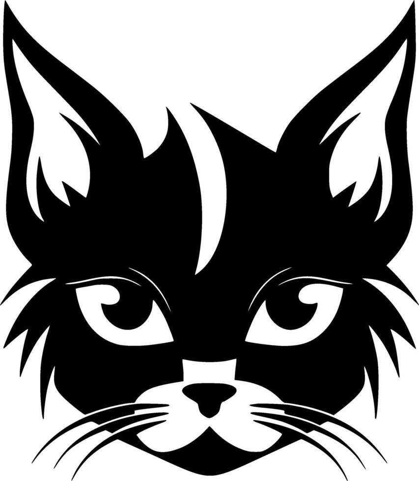 Cat, Minimalist and Simple Silhouette - Vector illustration