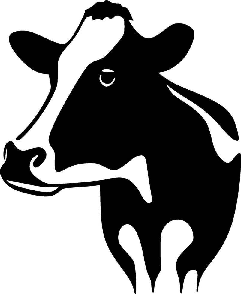 Cow - Minimalist and Flat Logo - Vector illustration