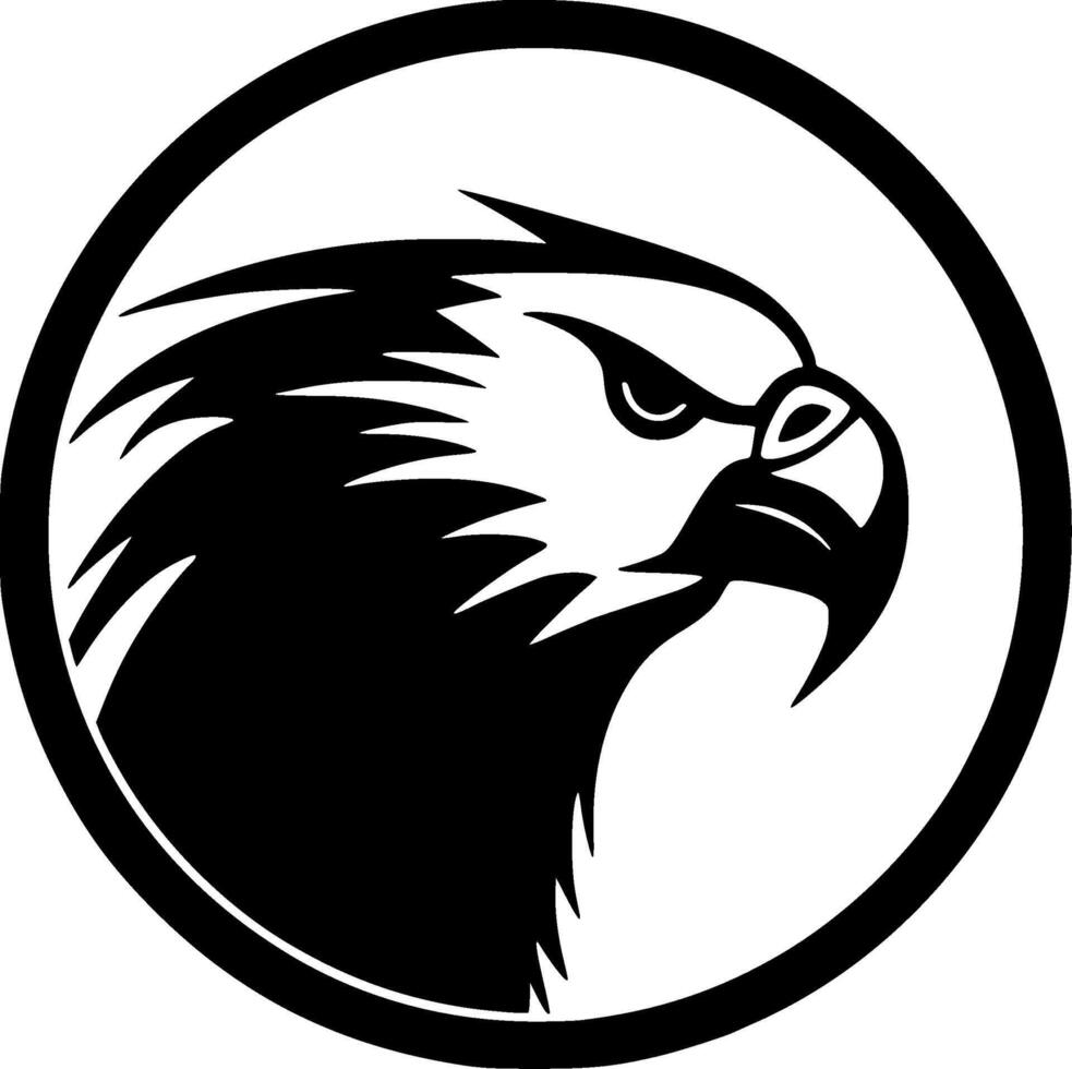 Parrot - Black and White Isolated Icon - Vector illustration