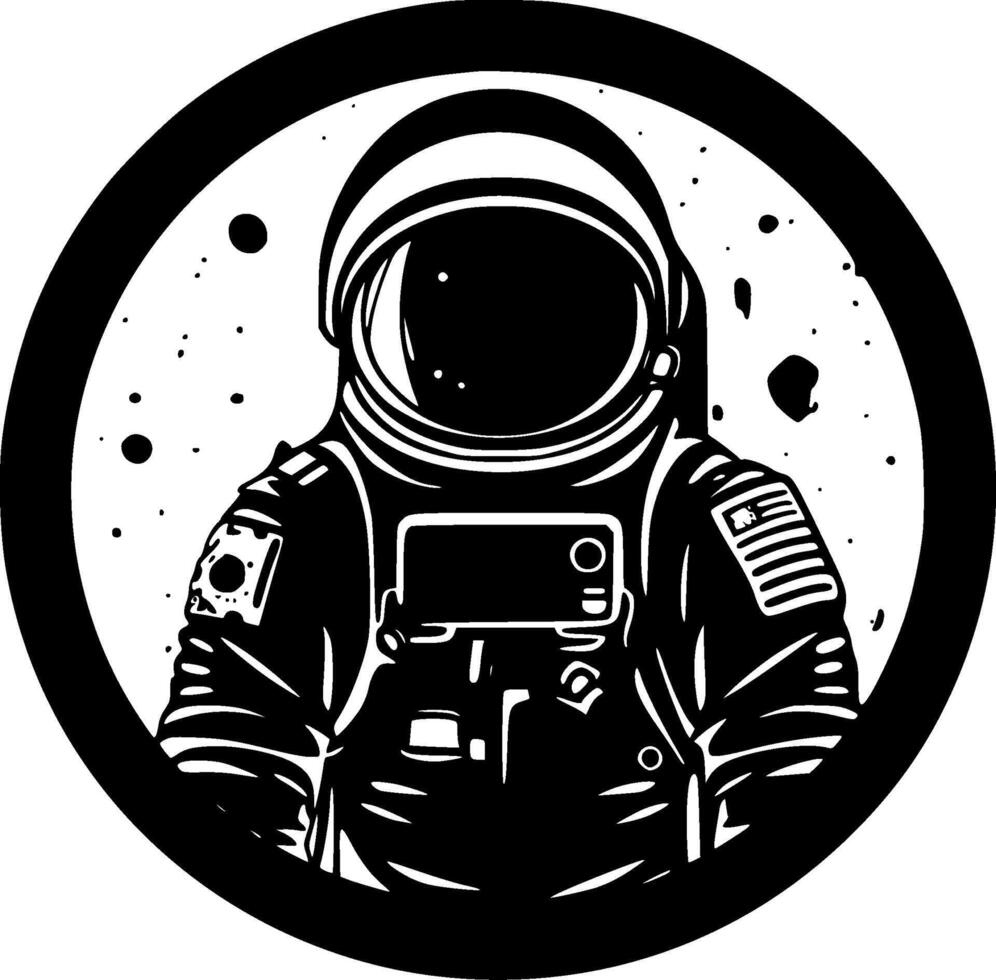 astronauta - alto calidad vector logo - vector ilustración ideal para camiseta gráfico