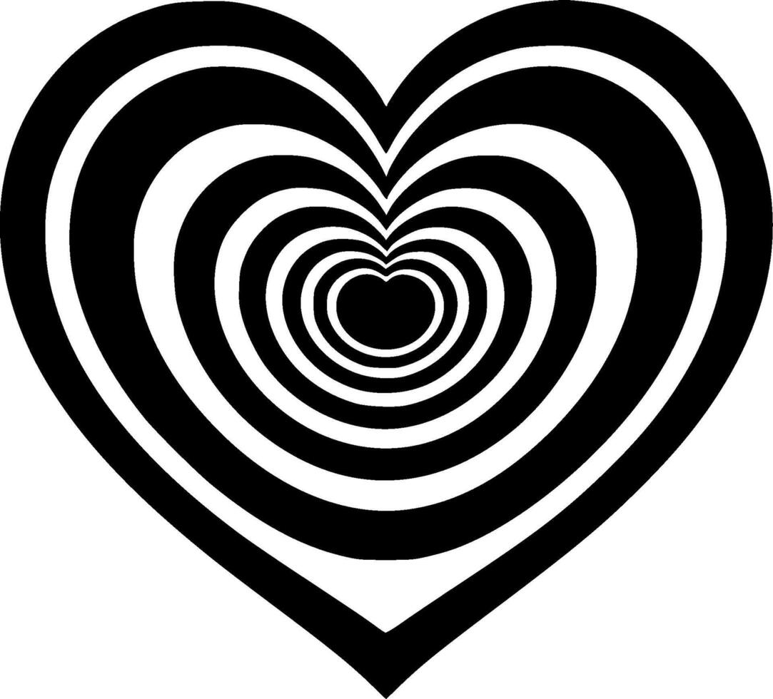 Heart, Minimalist and Simple Silhouette - Vector illustration