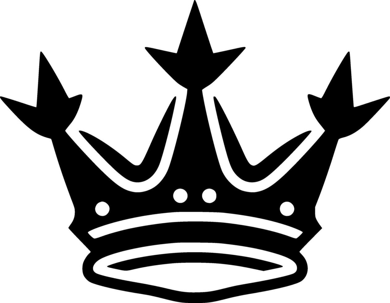 Crown - Minimalist and Flat Logo - Vector illustration