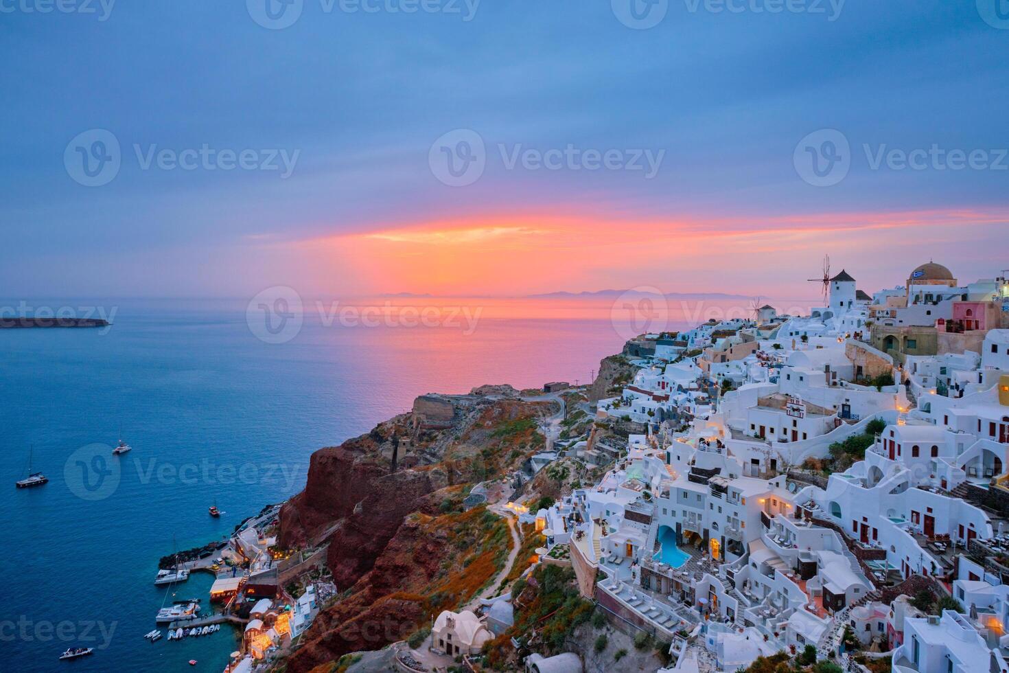 Famous greek tourist destination Oia, Greece photo