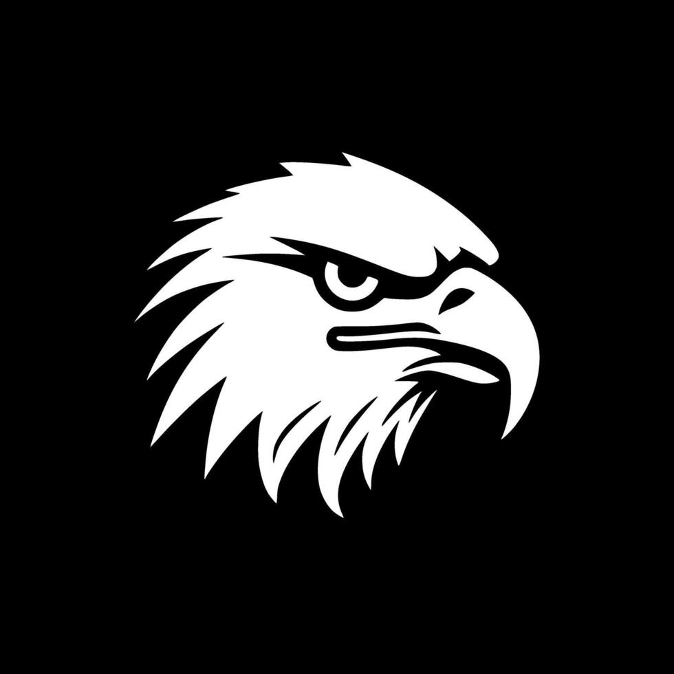 Eagle, Black and White Vector illustration 42371975 Vector Art at Vecteezy